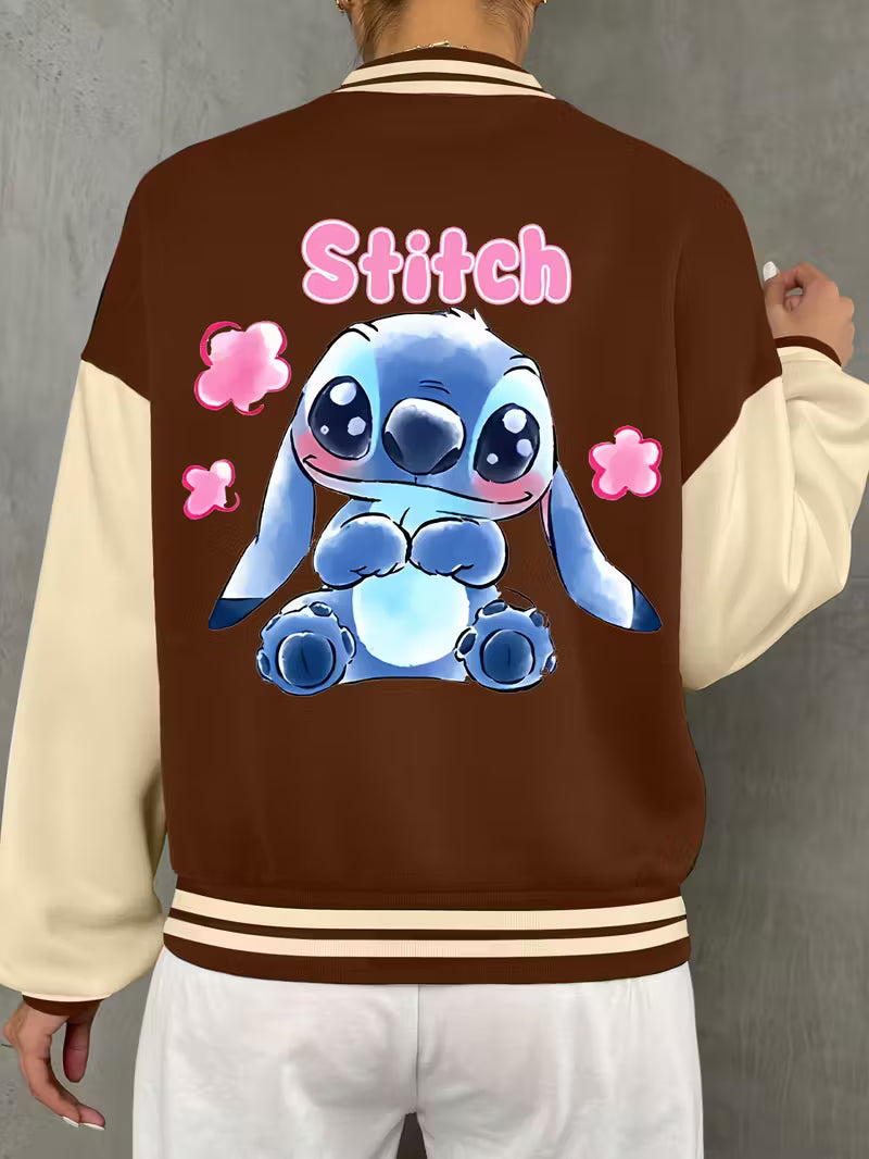 Chaqueta Beisbolera “Stich” – Estilo, Comodidad y Versatilidad en una sola prenda