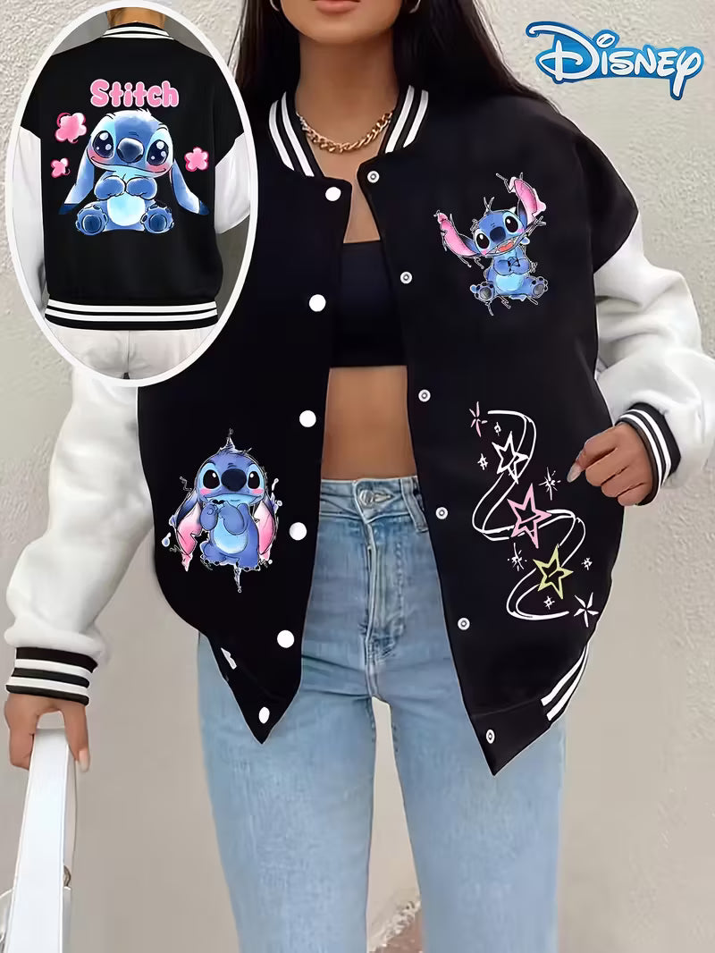 Chaqueta Beisbolera “Stich” – Estilo, Comodidad y Versatilidad en una sola prenda