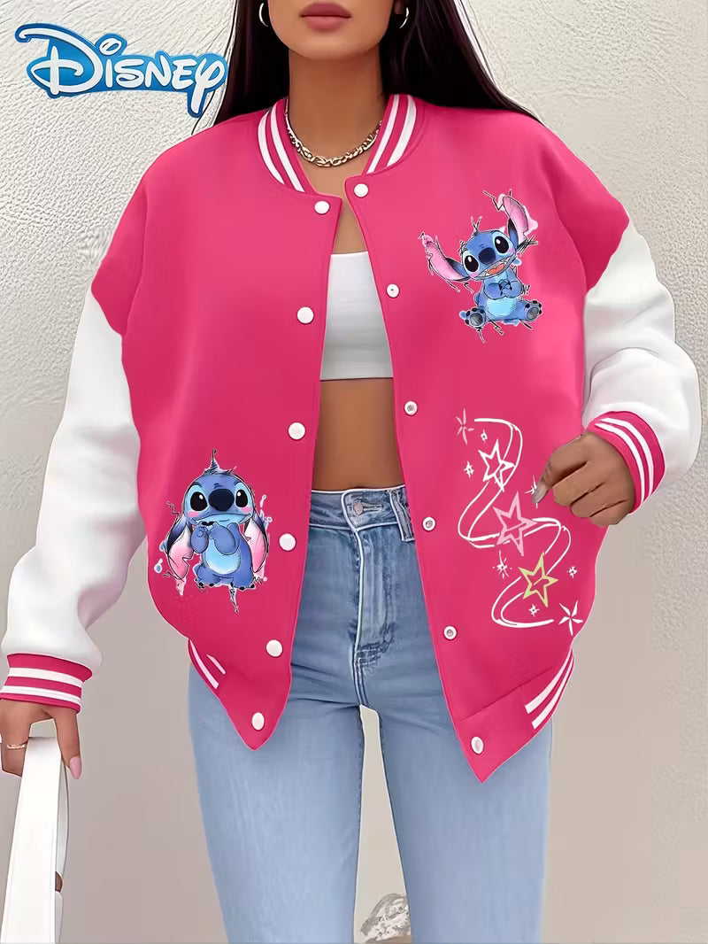 Chaqueta Beisbolera “Stich” – Estilo, Comodidad y Versatilidad en una sola prenda