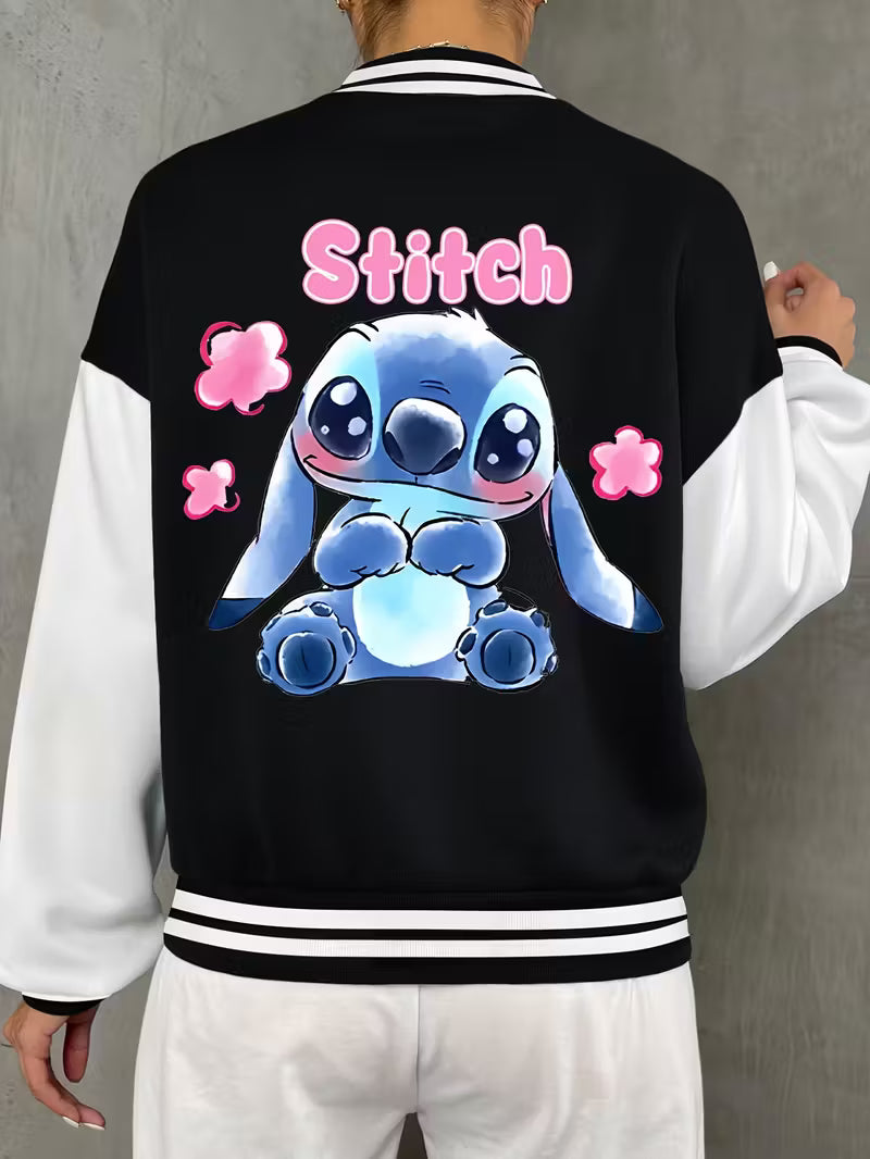 Chaqueta Beisbolera “Stich” – Estilo, Comodidad y Versatilidad en una sola prenda