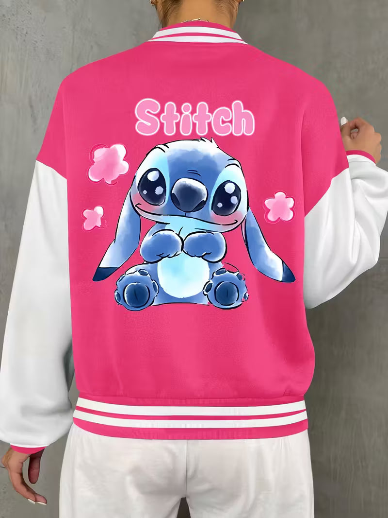 Chaqueta Beisbolera “Stich” – Estilo, Comodidad y Versatilidad en una sola prenda