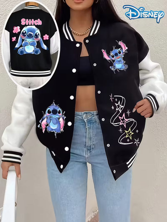 Chaqueta Beisbolera “Stich” – Estilo, Comodidad y Versatilidad en una sola prenda