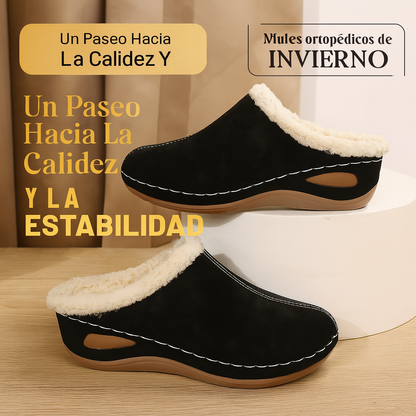 Mules Ortopédicos de Invierno – Confort Total y Estilo Premium