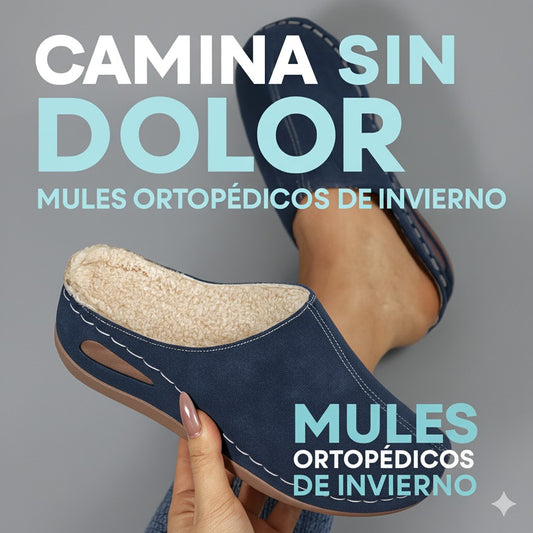 Mules Ortopédicos de Invierno – Confort Total y Estilo Premium